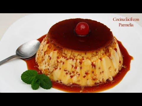 Flan de huevo en 5 minutos y por menos de 2 Euros ¡Postre super fácil!