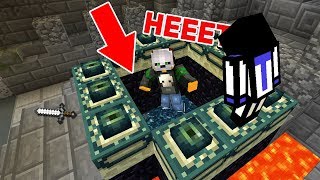 картинка: ЧТО БУДЕТ, ЕСЛИ СКИНУТЬ МАНЬЯКА В ЭНДЕР ПОРТАЛ? - Minecraft Murder Mystery