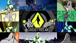 All ghostfreak transformations in all Ben 10 series