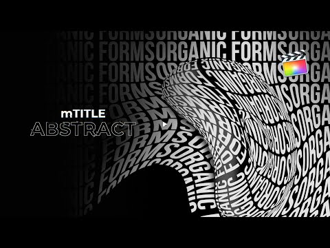 mTitle Abstract FCPX Plugin - Modern Typography Patterns Plugin Exclusively For Final Cut Pro X