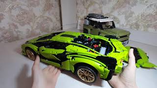 сравнение lego defender 42110 и Lamborghini sian 42115 аналог