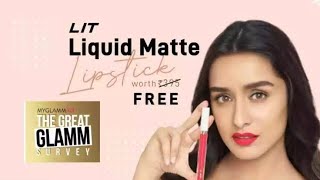 My Glamm LIQUID LIPISTICK FREE | PAY ONLY RS.99 SHIPPING CHARGES |