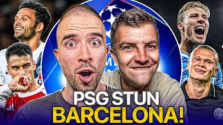 PSG STUN BARCELONA | HOJLUND EXPOSES MANCHESTER UNITED 😱 | CHAMPIONS LEAGUE REACTION