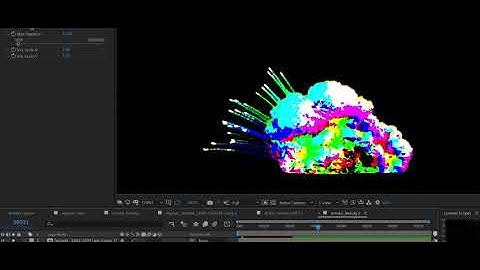 Houdini Arnold Volume Motion Vector + After Effects motion blur