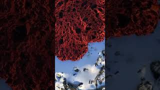 Magma Accumulation over heavy snowfall at Sundhnúkagígar in Iceland