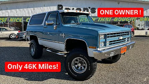 BRIANS AUTO CENTER: 1987 Chevrolet K5 Blazer ONE OWNER, Only 46K Miles!!!!