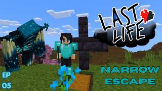 When the Warden attacked Us ALL!! -Last Life episode 5  #minecraft #LastLife