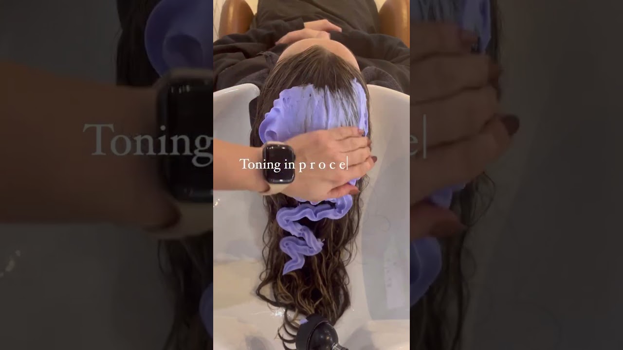 Toning in Process... 💜 Pallure Bright Blonde Toning Foam Conditioner