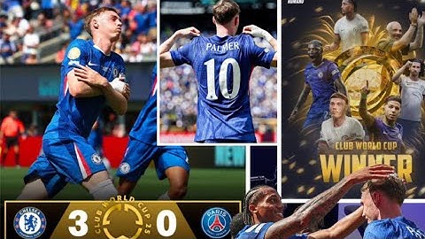 Congratulations to Chelsea for winning the Club’s World Cup 🏆Chelsea 3-0 PSG Palmer⚽️⚽️ MOTM🎉J Ped