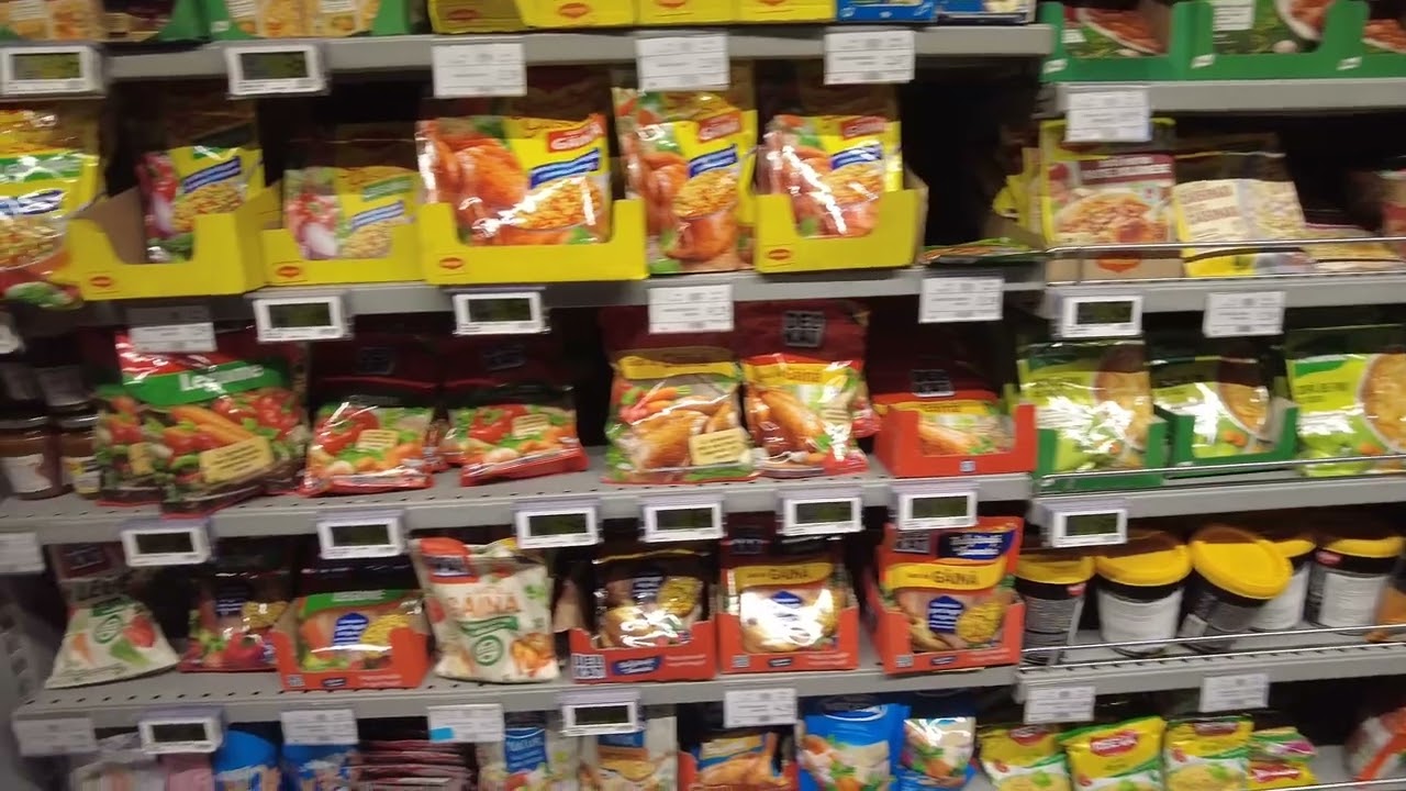 Mega Image Grocery Store in Tomis Mall.  What's food cost in Constanta? - Constanta Romania - ECTV