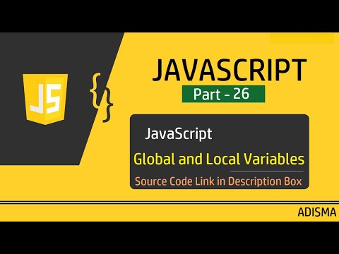JavaScript Global and Local Variable| Tutorial For Beginners in Hindi  || Adisma