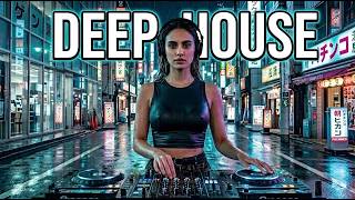 Hypnotic Cyberpunk Deep House 🌃 Tokyo Night Walk Mix (Rain Sounds & Heavy Bass)