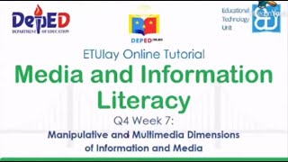 Manipulative and Multimedia Dimensions of Information and Media || MIL || SHS Quarter 4 Week 7 screenshot 4