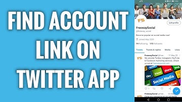 How To Find Account Link On Twitter App