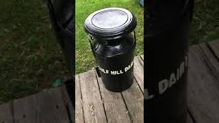 Our milk cans finished