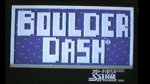 Atari VCS/2600 Boulder Dash (First Star Software) title screen