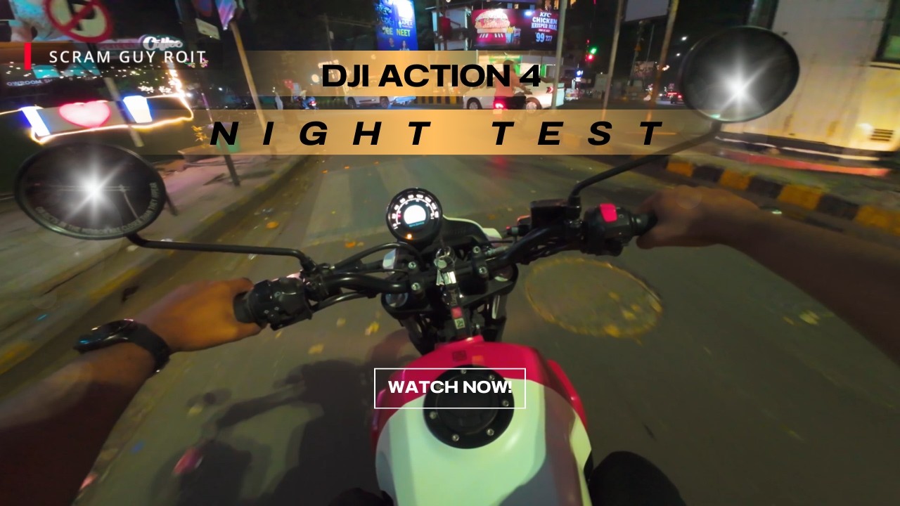 Perfect Night Setup for DJI Osmo Action 4 | Manual Settings for Motovlogging