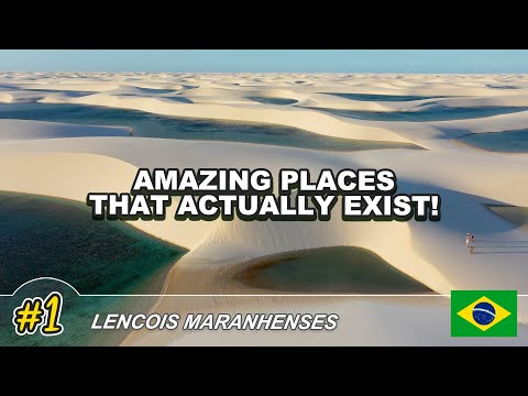 ✈️ AMAZING PLACES THAT ACTUALLY EXIST! (#1) - LENCOIS MARANHENSES NATIONAL PARK (🇧🇷 Brazil)