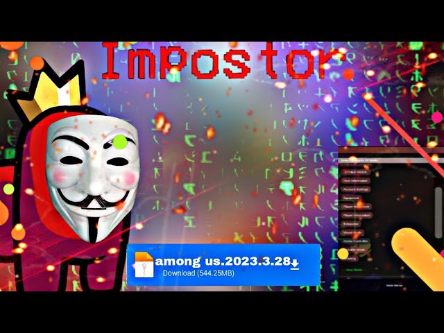 NOVO MOD MENU AMONG US (SEMPRE IMPOSTOR ) ANT-BAN SEM CRASH ATUALIZADO  2023.3.28.a (MUDA NOME !!!!!! 