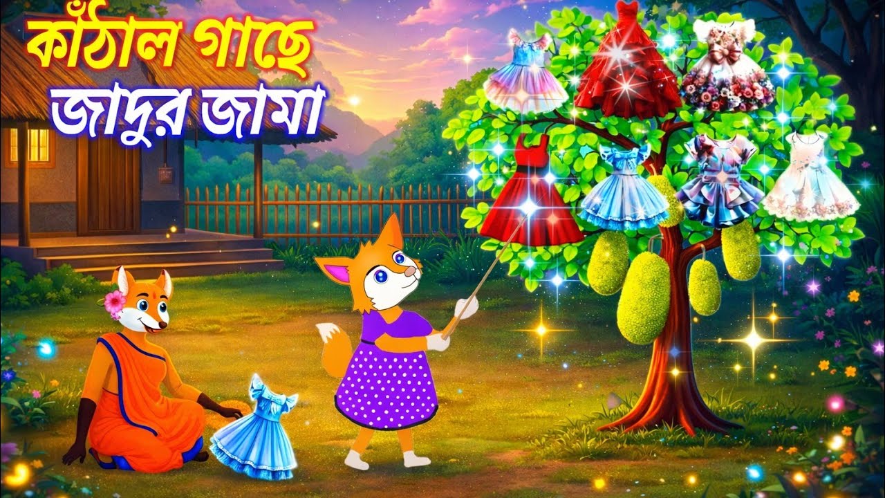কাঁঠাল গাছে জাদুর জামা | jadur kathal gas | Shiyaler cartoon | Rupkothar golpo | bangla cartoon |