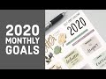 My Monthly Goals for 2020! // Monthly Self-Care Challenge in my Planner