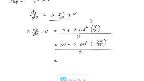 ODE C1P3 Reduction to separation form using separation of variable