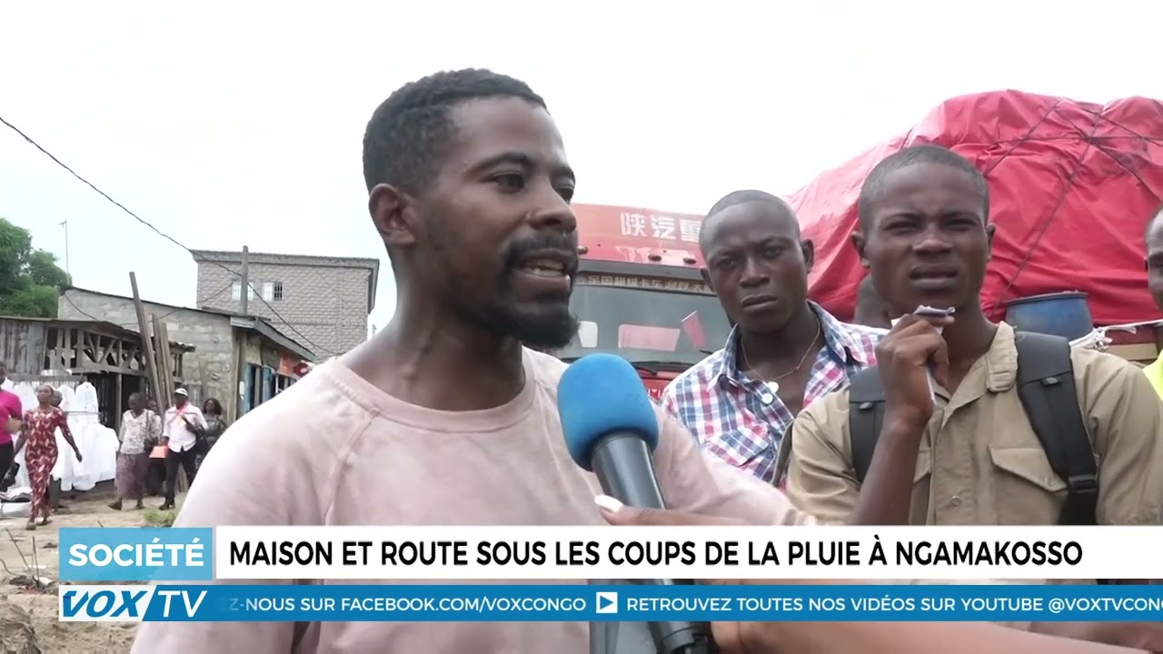 Dégâts à Ngamakosso : Maisons et routes frappées par les pluies