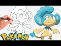 Cómo dibujar PANPOUR POKEMON #515 | Generación 5