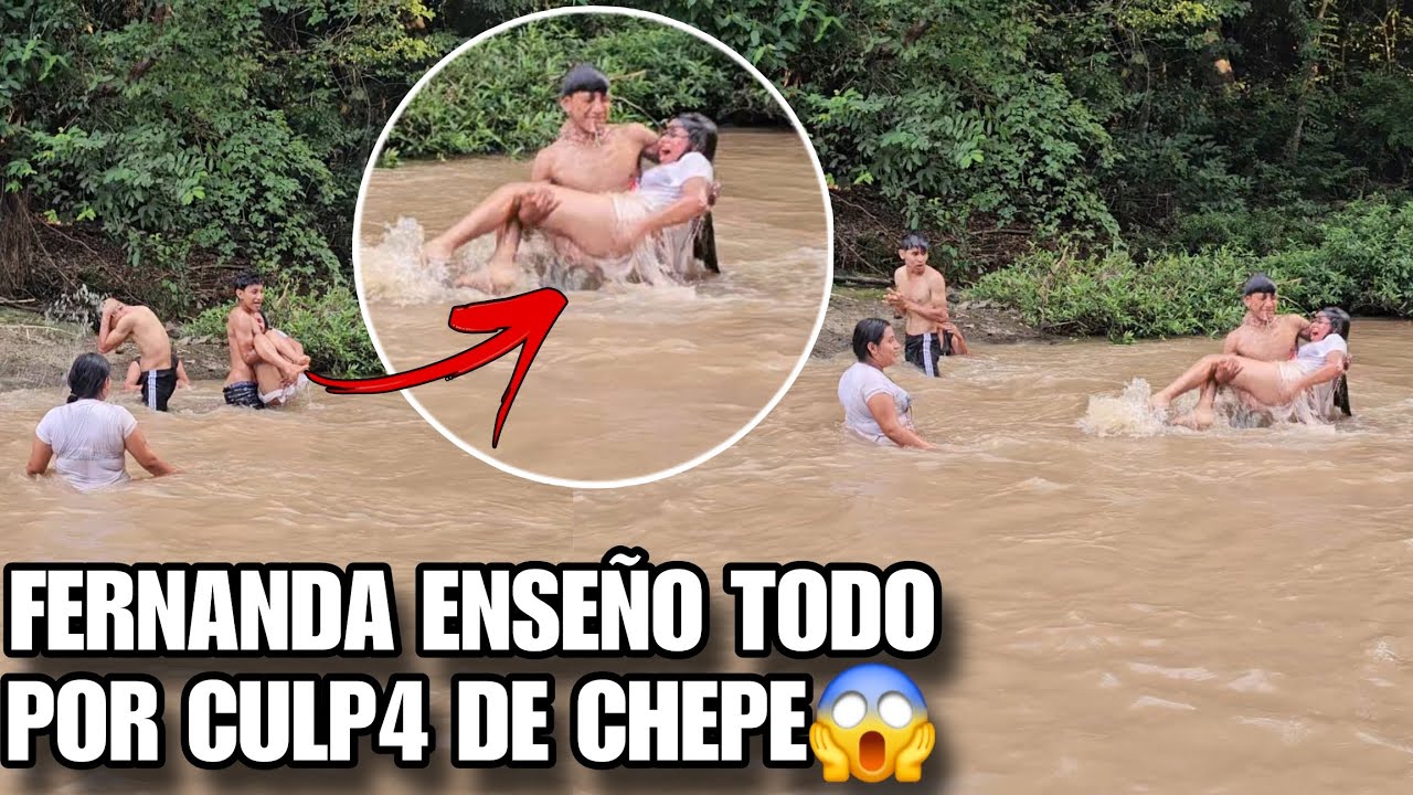 CHEPE Tir0 A FERNANDA Al Río‼️Enseño Todo El C4lz0n En Pleno Video🥵Si No Lo Grabo No Lo Creerias😱