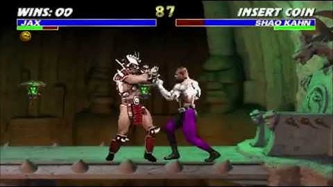 Ultimate Mortal Kombat 3 Jax vs Shao Kahn (double flawless)