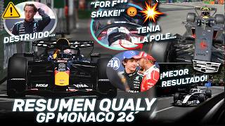 ¡DE LOCURA! LECLERC se ESTAMPA, ANTONELLI BRUTAL, RUSSELL HUNDIDO - RESUMEN QUALY GP MONACO F1 2026