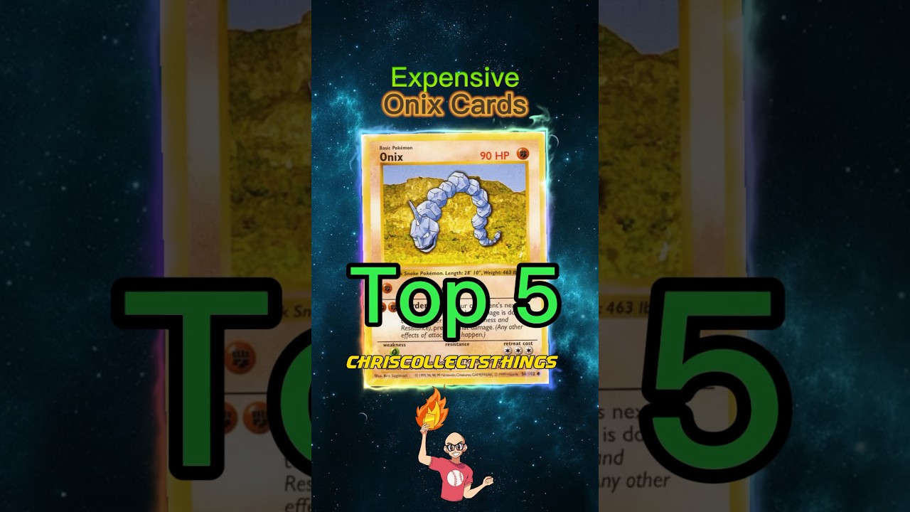 Top 5 EXPENSIVE Onix Pokémon Cards 🪨 
