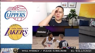 Lakers vs Clippers game ends in dramatic fashion REACTION!!