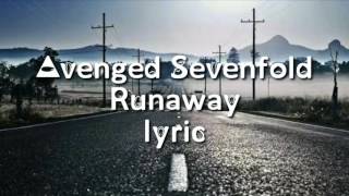 Lyric video Avenged Sevendfold lyric video run away ft Warrent Fitzgerald