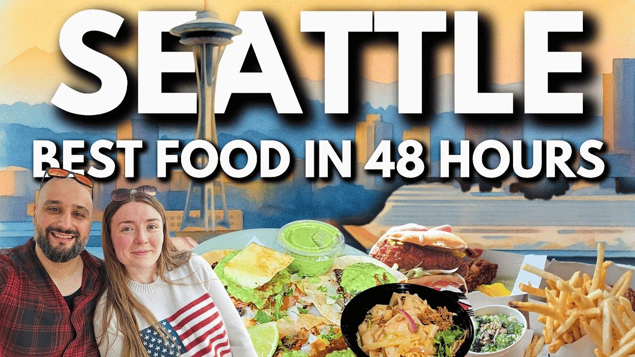 British Family Eating The BEST Food in Seattle (48 hours). Pre-Cruise Things To Do Taste Test