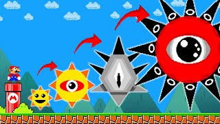 Super Mario Bros. Mario Vs Evolution Of Sprunki Mr. Sun Calamity Pixsaga Mario