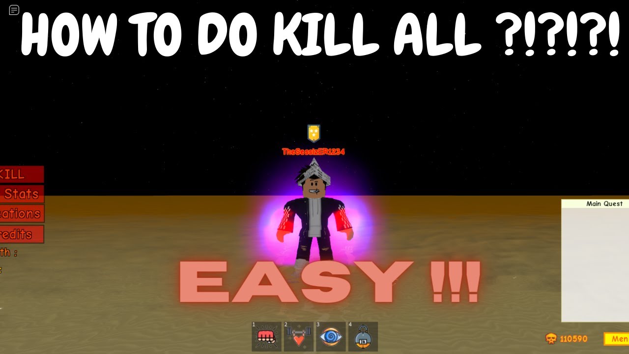 HOW TO DO KILL ALL IN SPTS Roblox Super Power Training Simulator YouTube