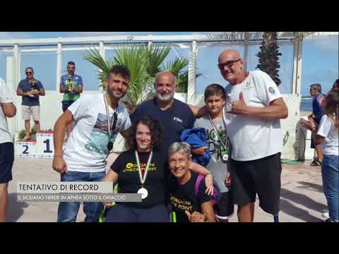 Fausto Firreri, atleta disabile, tenta il primo record d'apnea lineare estrema sotto i ghiacci