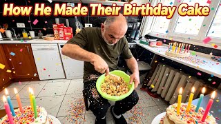 How my husband made majesty & Isidora’s birthday cake 🎂