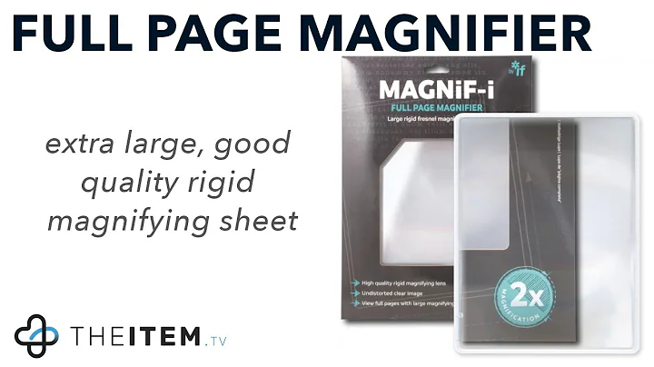 L701: The Full Page Magnifier - Rigid