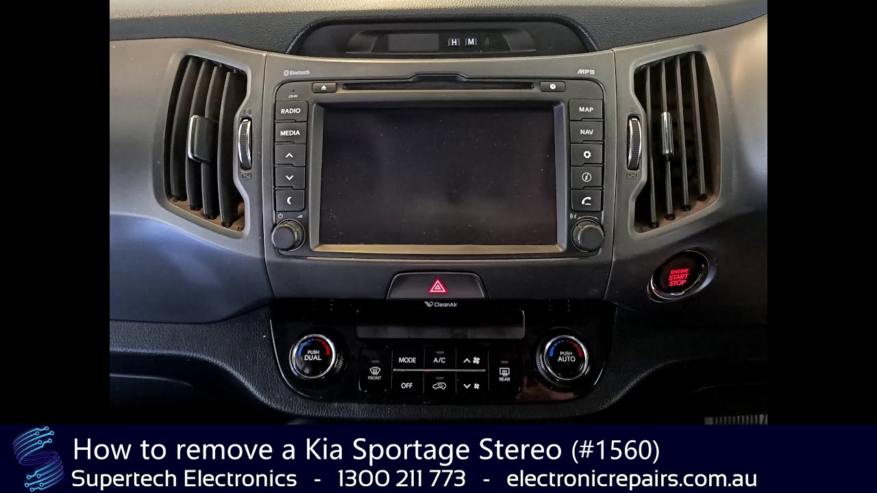 How to remove a Kia Sportage Stereo (#1560) - YouTube