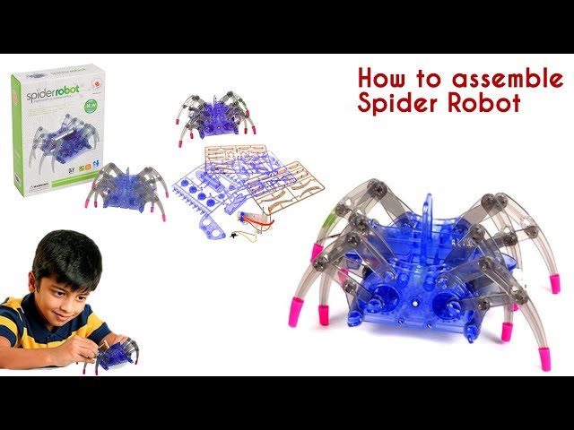 REES52 - How to Make a Spider Robot DIY Electric Toy STEP BY STEP assembling tutorial class=