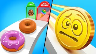 Dessert Stack | Coin Rush / All Level Gameplay: Android,iOS