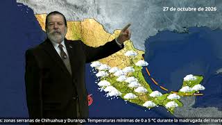 26 de octubre de 2026 Pronóstico del Tiempo. Vespertino.