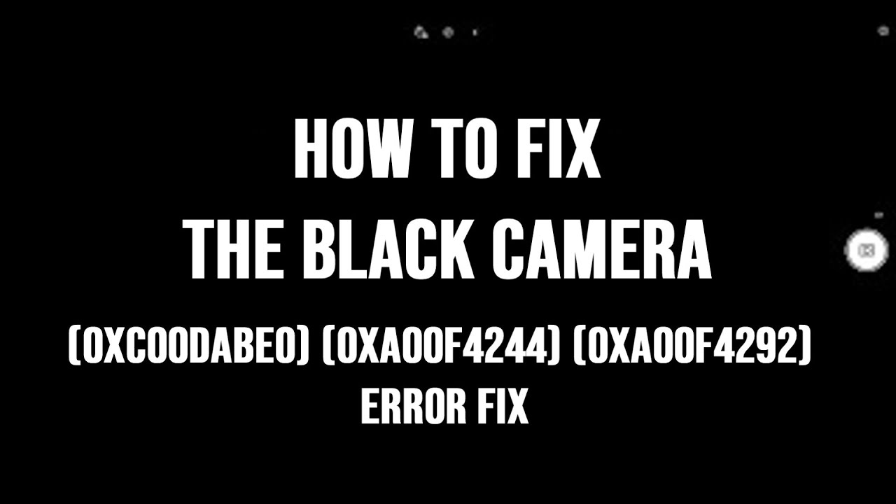 Foscam Shows Black Screen