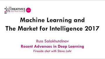 Russ Salakhutdinov (Apple) in conversation with Steve Lohr (NY Times)
