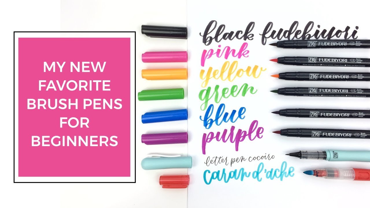 My New Favorite Brush Pens for Beginners and Jetpens giveaway YouTube