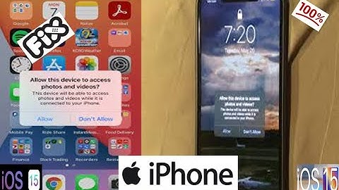 iPhone Stuck on Allow this Device to Access Photos and Videos in iOS 14.7.1 || iOS 15