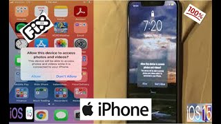 iPhone Stuck on Allow this Device to Access Photos and Videos in iOS 14.7.1 || iOS 15