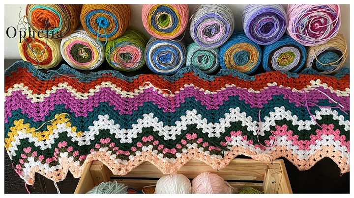Learn how to crochet a stunning zig zag blanket!